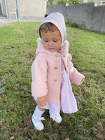 Load image into Gallery viewer, Sardon pink faux fur hooded jacket
