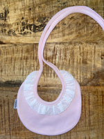 Load image into Gallery viewer, Babidu - Luxury Broderie Bibs - Embroidery Available (Pink, Blue, Dark Beige)
